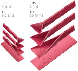 Polygons Flat Folding Measuring Spoons - Image 2